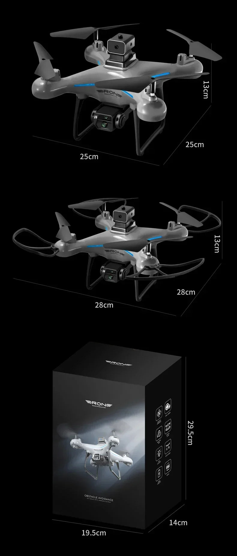 Ky102 Professional 8K Drone with Obstacle Avoidance & Dual Camera