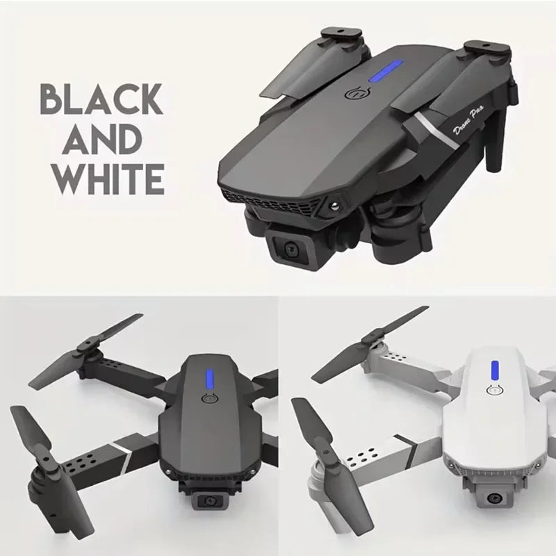 E88Pro 4K RC Drone - Foldable Helicopter with Dual HD Camera, WiFi FPV