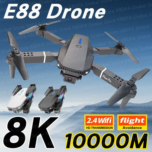 KBDFA E88 4K Foldable RC Drone with Wide Angle Camera