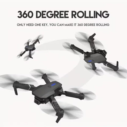 E88Pro 4K RC Drone - Foldable Helicopter with Dual HD Camera, WiFi FPV