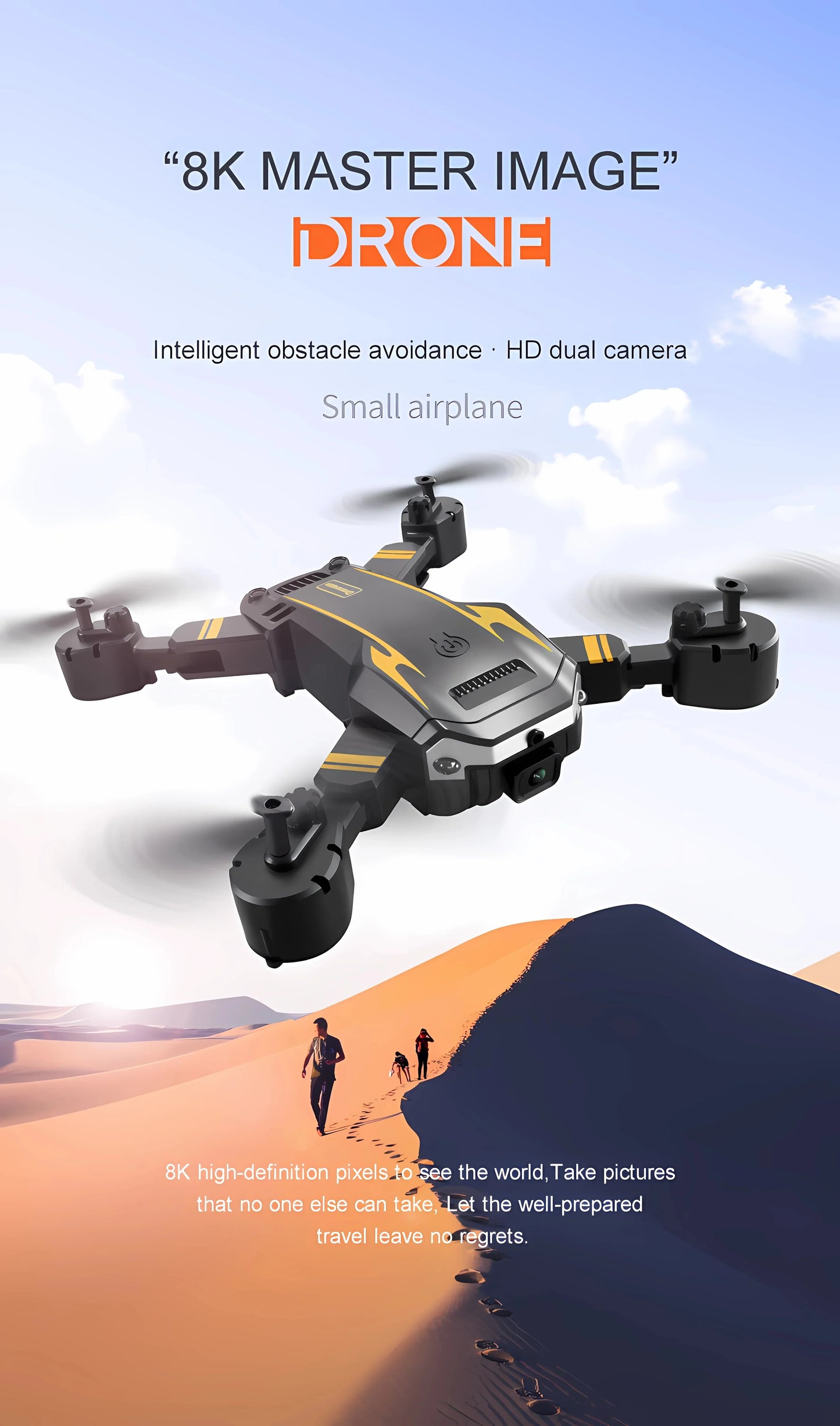 S6 Max 8K Drone with 4K HD Camera & Obstacle Avoidance