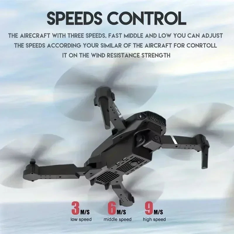 E88Pro RC Drone 4K - Foldable Helicopter with 1080P Dual HD Camera & WiFi FPV