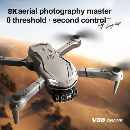 V88 Drone 8K - Dual-Camera GPS Quadcopter with Obstacle Avoidance