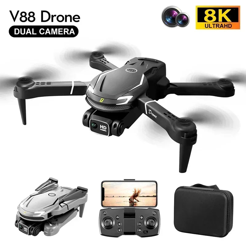 V88 Mini Drone 8K 5G - Dual Camera Quadcopter for Aerial Photography