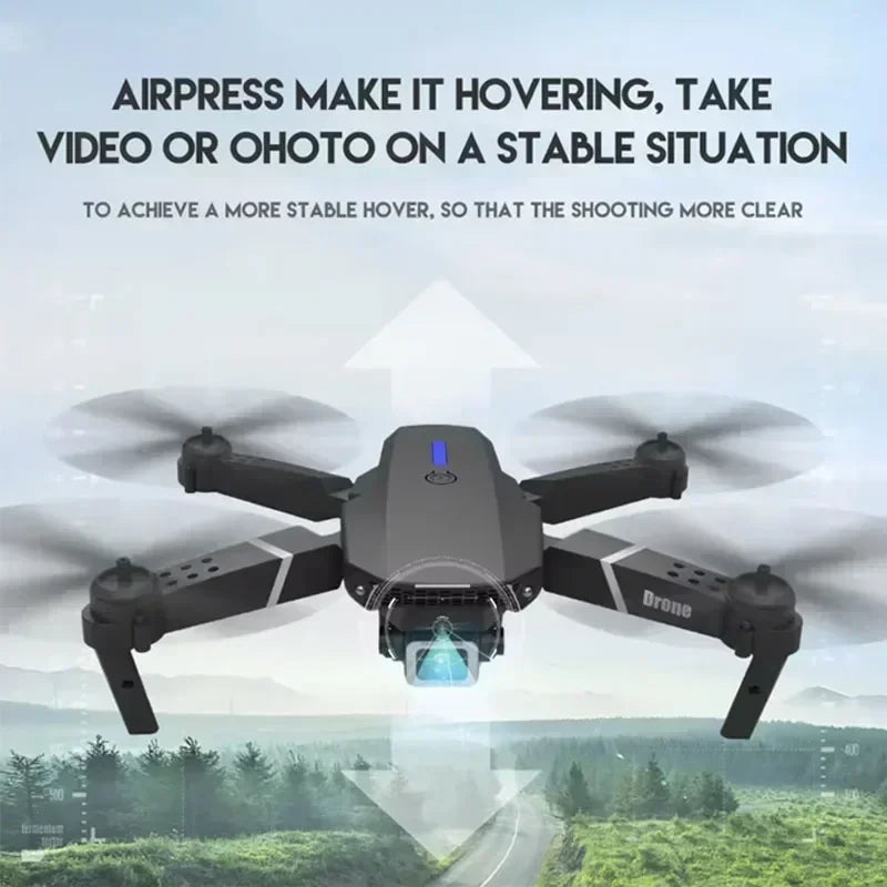 E88Pro RC Drone 4K - Foldable Helicopter with 1080P Dual HD Camera & WiFi FPV