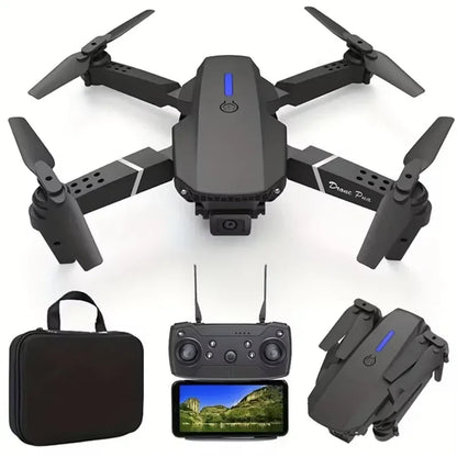 E88Pro 4K RC Drone - Foldable Helicopter with Dual HD Camera, WiFi FPV