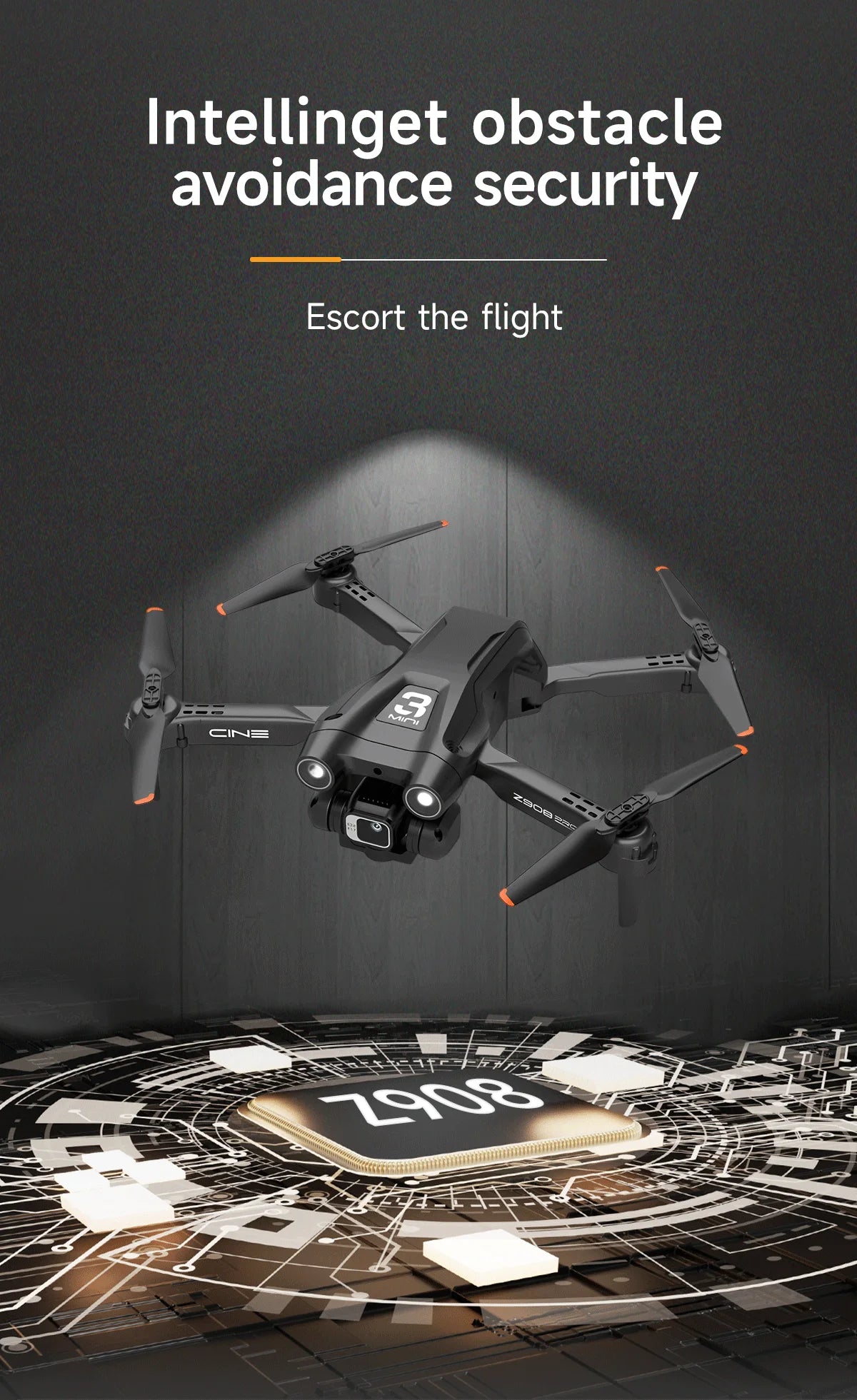 Z908 Pro MAX Mini Drone with 4K Camera & Obstacle Avoidance