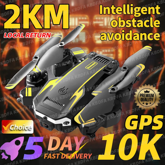 KBDFA G6 Pro Foldable Drone with GPS, HD Camera, FPV WiFi, Obstacle Avoidance